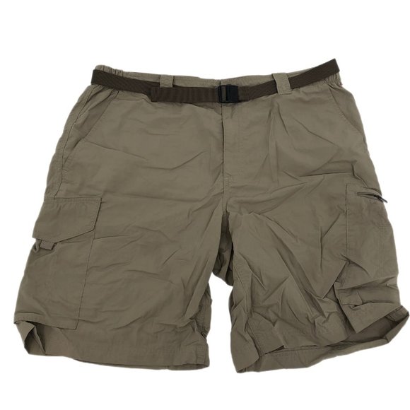 Columbia Tan Breathable Athletic Cargo Shorts | Perfect for Any Occasion - Picture 1 of 3